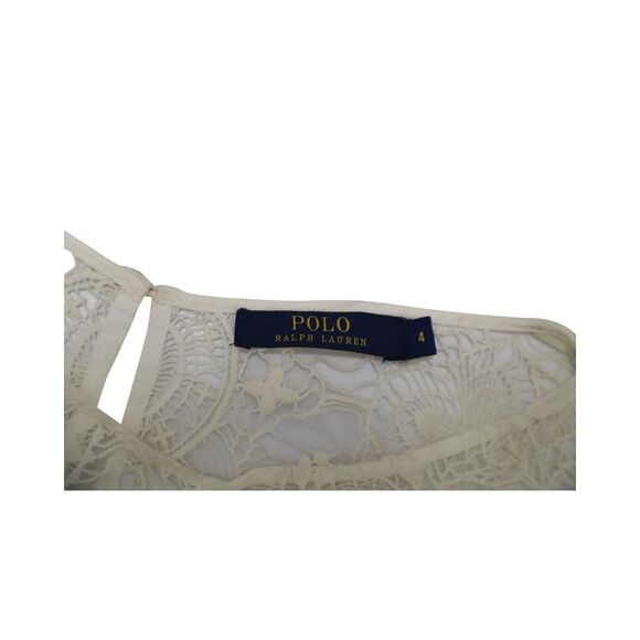 Pre Loved Ralph Lauren Vintage Ralph Lauren Lace Dress in White Cotton Women - Picture 7 of 7